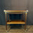 Antique French Bar Cart or Drinks Trolley with Pull-Out Leaves, Lower Shelf and Fluted Legs