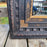 Large French 16th Century Renaissance Painted and Gilt and Ebony Carved Framed Mirror