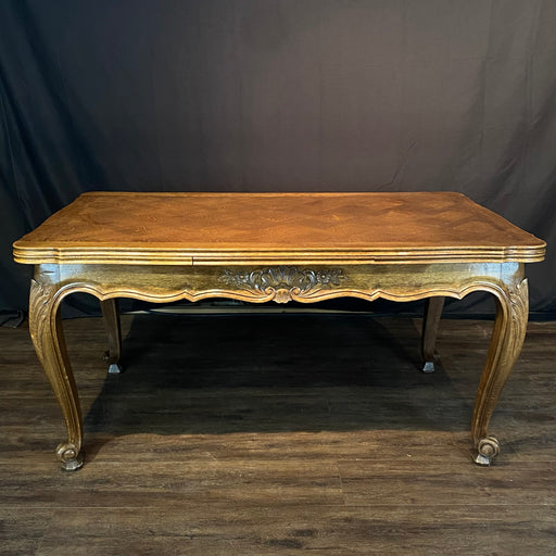 French Louis XV Dining Table with Two Leaves