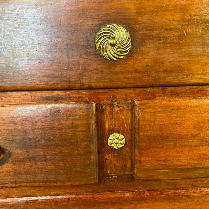 French 18th Century Regency 5-Drawer Petite Commode Chest of Drawers or Side Table with Writing Leaf