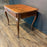 19th Century French Louis XV Walnut Side Table or Writing Desk with Large Drawer, Cabriole Legs and Hoof Feet