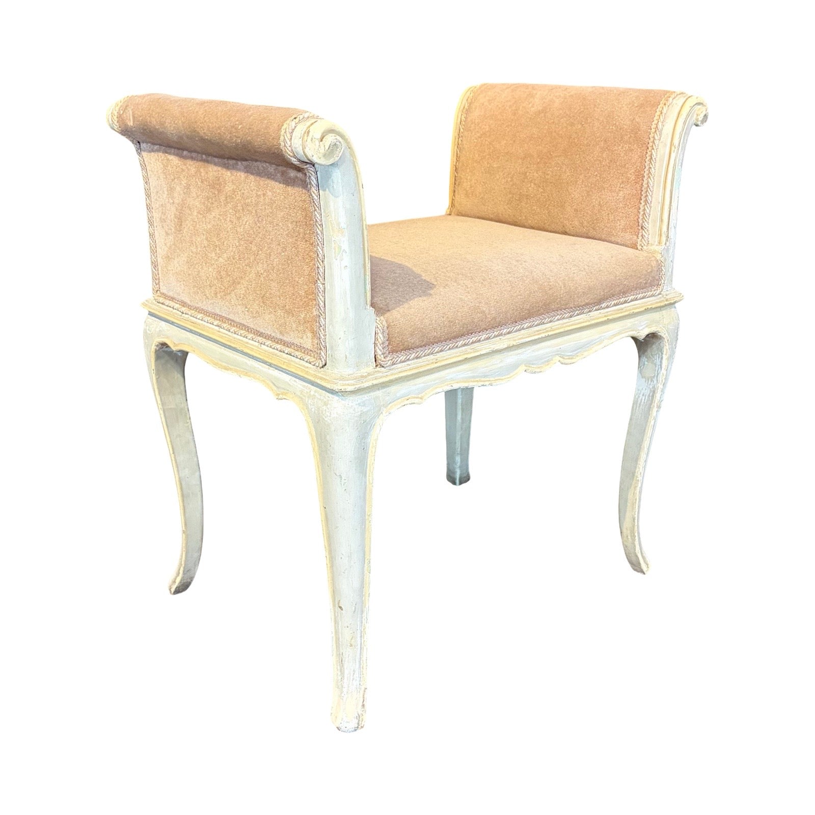 Antique French Painted Louis XV Banquette Bench — The Art of Antiquing