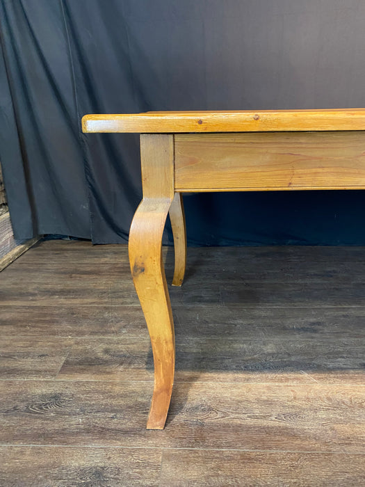 French Provincial Farmhouse Style Pine Dining Table