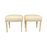 French Pair Louis XVI Painted Footstools or Ottomans