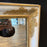 French 19th Century Empire Rectangular Mirror White and Gold with Original Mercury Glass