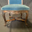 Pair of 19th Century French Louis XV Chairs with Original Blue Mohair Upholstery Accent Chairs or Parlor Chairs