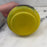 French Art Nouveau Vase Yellow Glass with Pressed Silver Floral Mounts