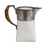 Wedgwood British Porcelain & Silver Plate Cream Pitcher with Wicker Handle