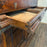 18th Century Spanish Baroque Walnut Bargueno or Vargueno Fall-Front Writing Desk Cabinet Spanish Cabinet "Bargueño" or Vargueno on Stand, Original Wrought Iron and Keys