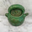 French Antique Green Glazed Gargoulette - Antique Provencal Pottery Jug with Lid