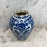 Late 18th Century Dutch Delft Blue and White Hand-Painted Baluster Vase