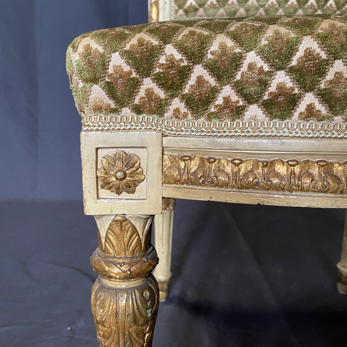 19th Century Fine French Louis XVI Carved Five-Piece Salon Suite, Parlor Set or Living Room Set