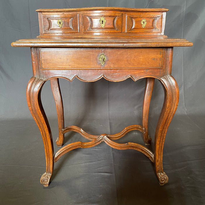 Exquisitely Carved Early Italian Petite Writing Desk or Accent Table