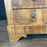 19th Century French Burled Wood Commode, Dresser or Chest of Drawers with Marble Top and Lion Pulls