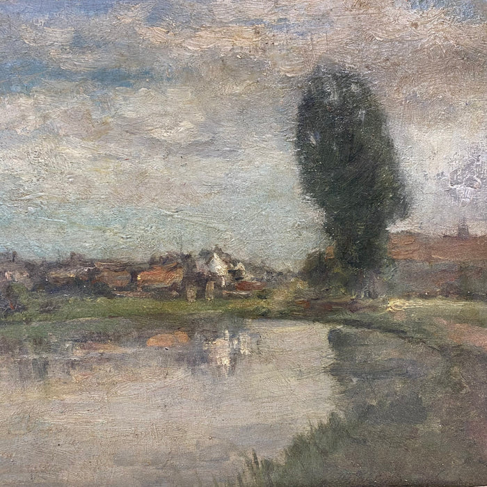 Early 20th Century Landscape Oil Painting by Mathieu Thirionet (1860–1937)