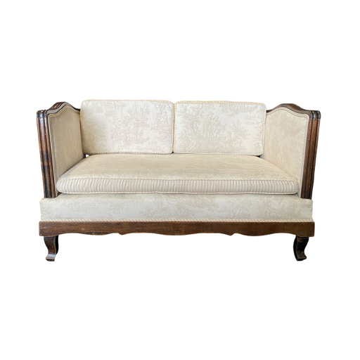 Lovely Antique French Provincial Convertible Daybed Loveseat Settee or Sofa Bench