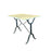 Antique French Carrera Marble Top Cafe or Bistro Table with Cast Iron Base