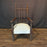 Antique Child’s Turned Wood Bobbin Spindle Armchair Nursery Chair with Finial Posts