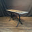French Marble Top Bistro Style Console Table with Iron Base