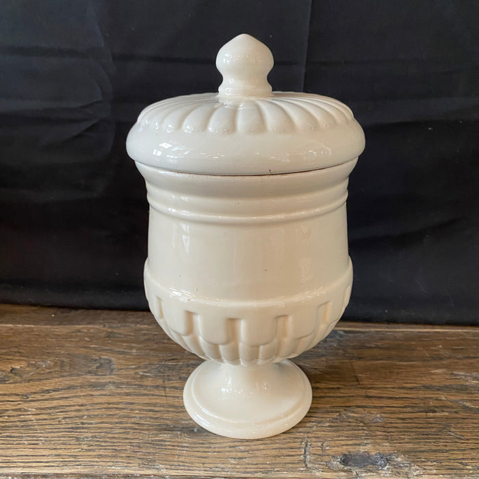 Antique Italian Apothecary Jar Venetian Ortica Porcelain Urn Large