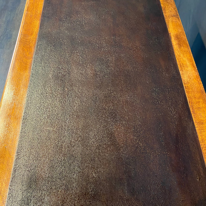 French Provincial Louis XV Style Paint Decorated Writing Desk or Writing Table