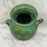 French Antique Green Glazed Gargoulette - Antique Provencal Pottery Jug with Lid