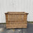 French Very Large Boulangerie or Bakery Industrial Woven Cart Basket on Wheels/Firewood Storage Bin