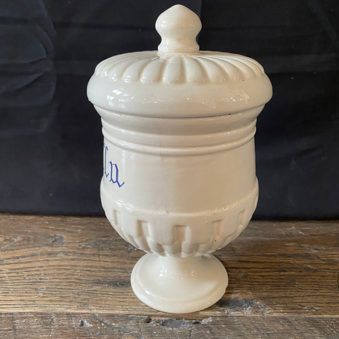 Antique Italian Apothecary Jar Venetian Scilla Porcelain Urn Large