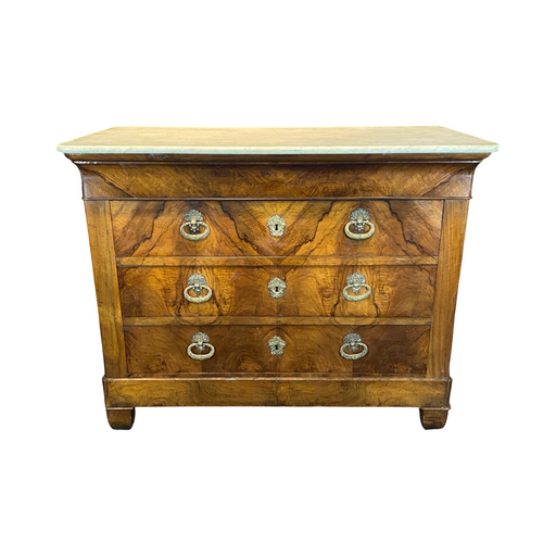 Fine French Louis Philippe 19th Century Marble Top Commode