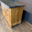 19th Century French Burled Wood Commode, Dresser or Chest of Drawers with Marble Top and Lion Pulls