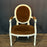 Pair of 19th Century French Louis XVI Carved and Painted Fauteuil Armchairs with Exceptional Carving