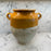 French Confit Pot with Yellow Glaze from the 19th Century #7917