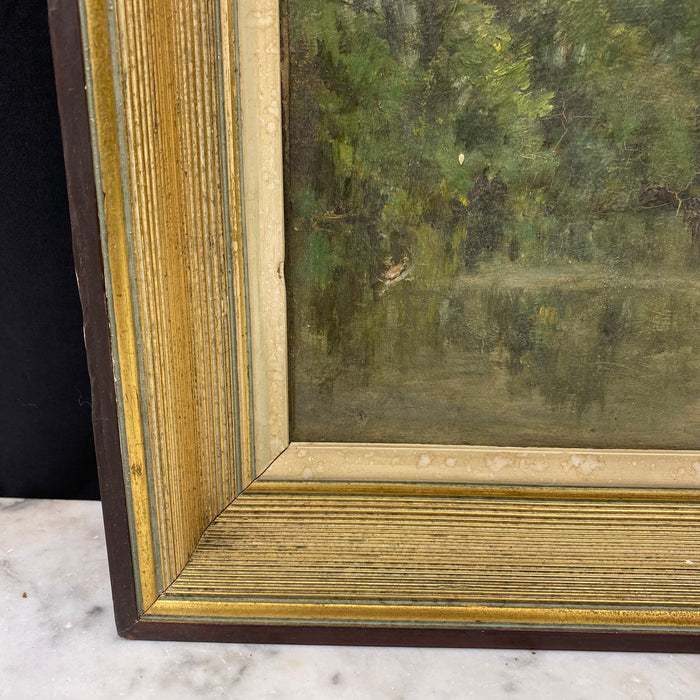 Early 20th Century Landscape Oil Painting by Mathieu Thirionet (1860–1937)