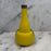 French Art Nouveau Vase Yellow Glass with Pressed Silver Floral Mounts