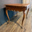 19th Century French Louis XV Walnut Side Table or Writing Desk with Large Drawer, Cabriole Legs and Hoof Feet