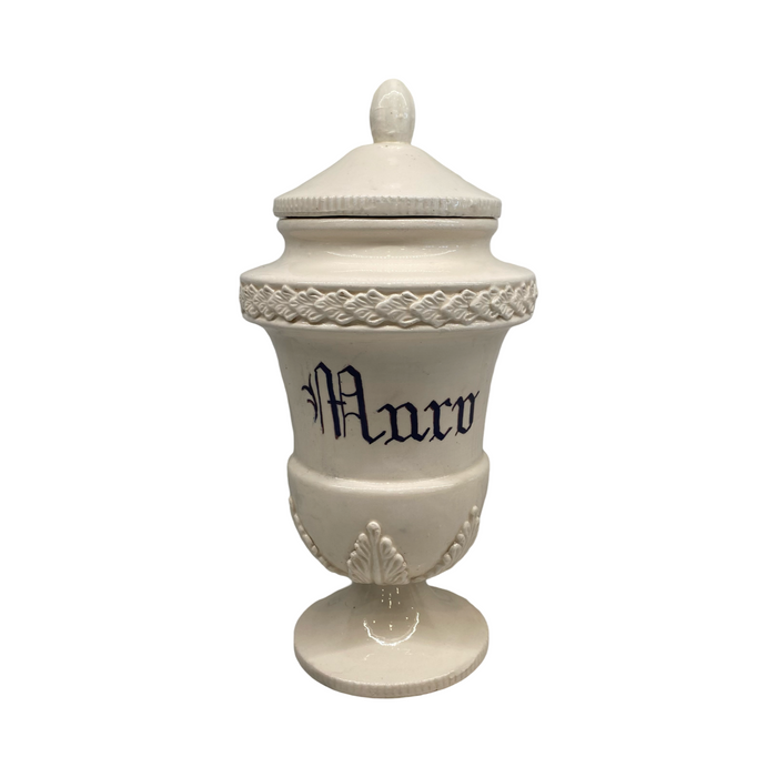 Antique Italian Apothecary Jar Venetian Porcelain Urn Large