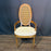 Set of 8 Midcentury French Louis XVI Style Cane Back Dining Chairs with Two Armchairs