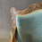 Pair of 19th Century French Louis XV Chairs with Original Blue Mohair Upholstery Armchairs or Fauteuils