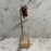 Antique French Purple Porcelain Violet Flower Botanical Sculpture on Custom Display Stand