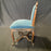 Pair of 19th Century French Louis XV Chairs with Original Blue Mohair Upholstery Accent Chairs or Parlor Chairs