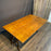 French Console Table or Dining Table with Carved Trestle Base and Folding Solid Oak Top