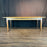 French Provincial Farmhouse Dining Table with Plank Top and Tapered Legs