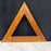 Antique Triangular Hardwood Cribbage Board