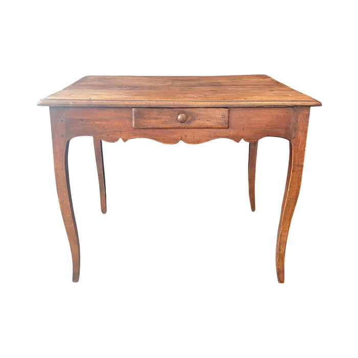 French Louis XV Walnut Side Table, Desk or Writing Table 19th Century