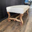 19th Century French Os de Mouton Bench with Original Gilt Accents