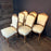 Set of Six French Louis XV Walnut Dining Chairs
