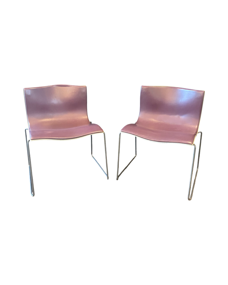 Pair of Mid Century Modern Knoll Handkerchief Chairs by Massimo and Lella Vignelli