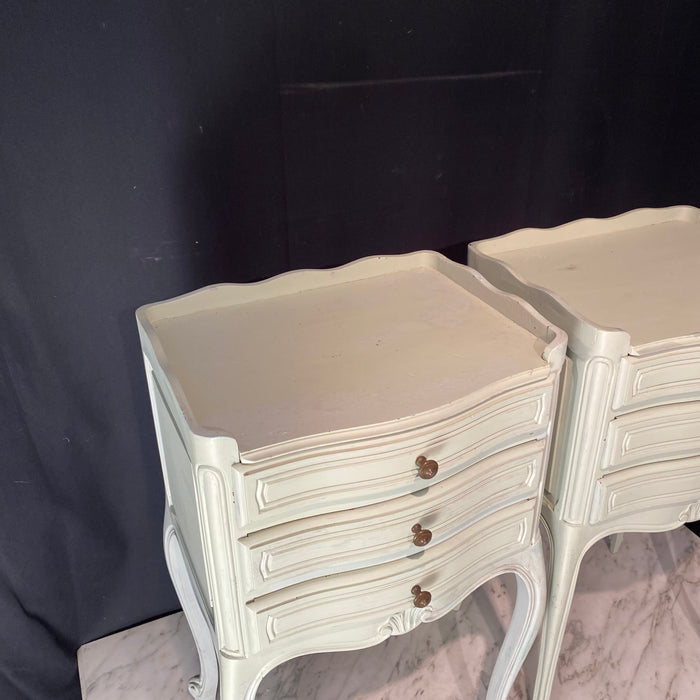 Antique French Pair of Louis XV Nightstands, Bedside Tables or Side Tables