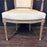 Pair Antique French Louis XVI Carved Giltwood Fauteuil Armchairs