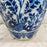 Late 18th Century Dutch Delft Blue and White Hand-Painted Baluster Vase